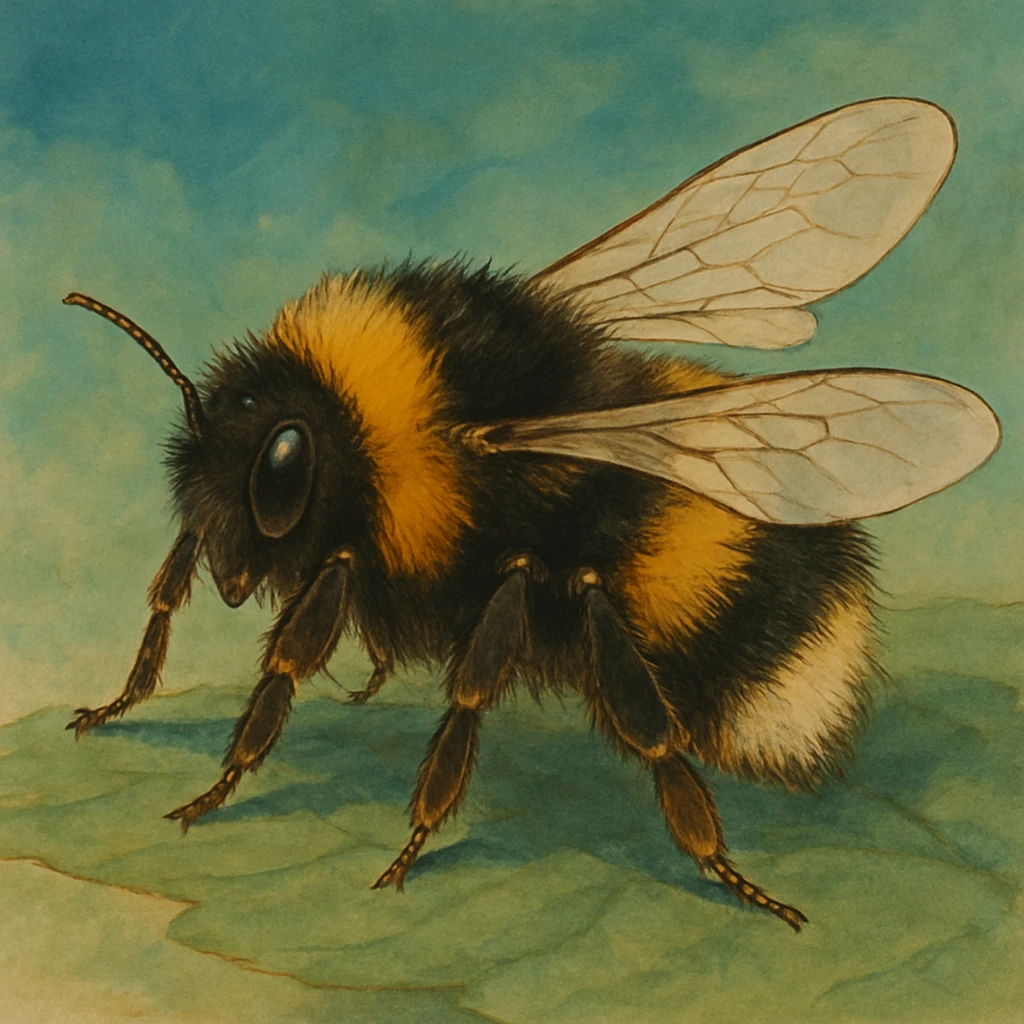 realistic-ish bumblebee emoji
