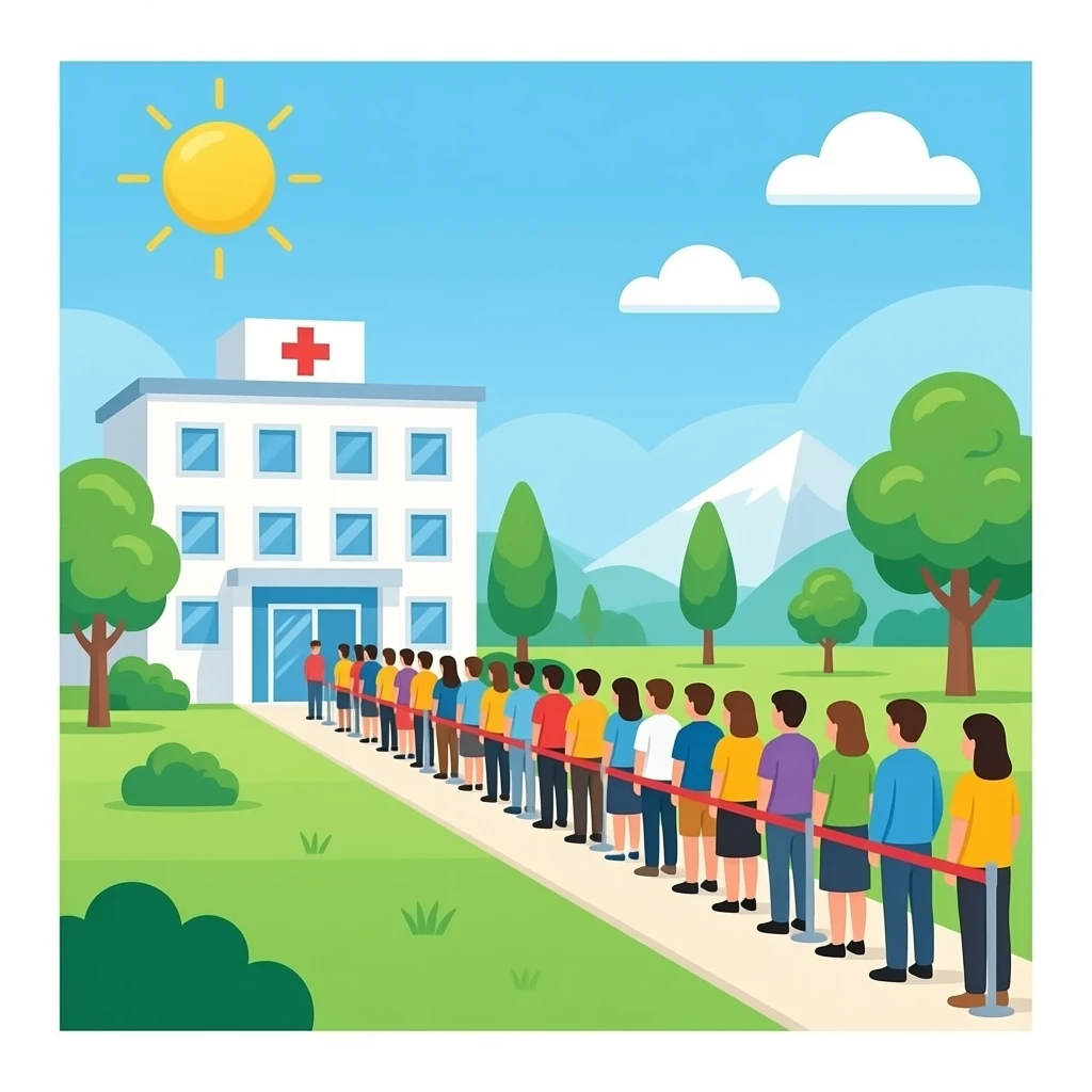 largas colas en hospitales estilo apple emoji