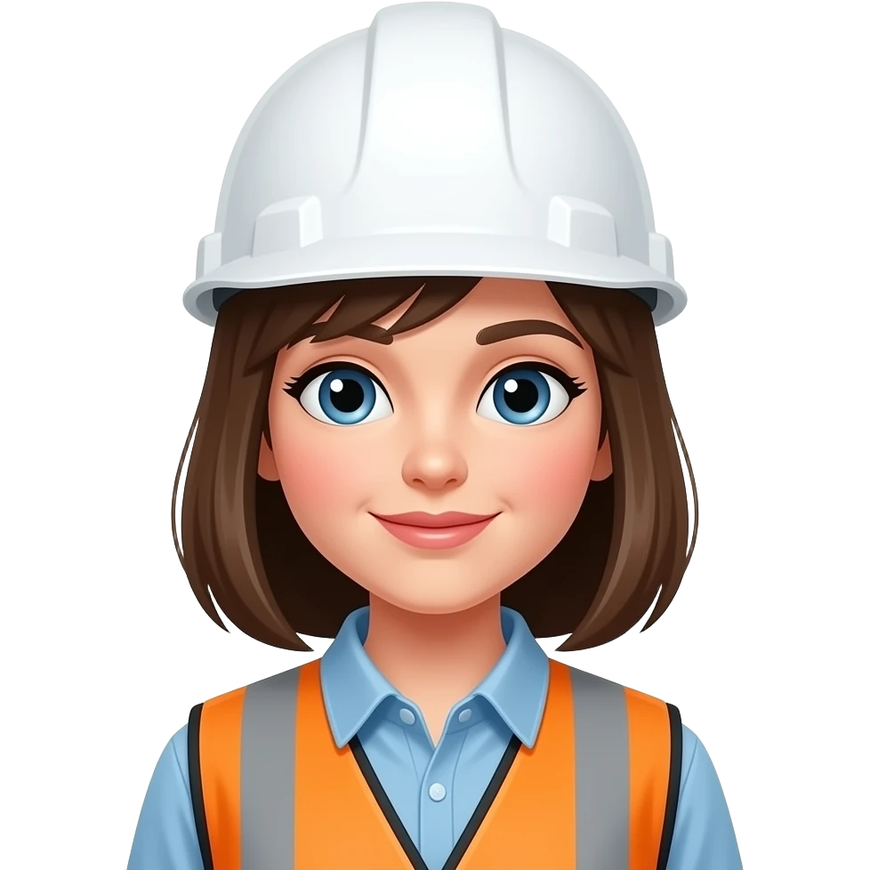 construction manager girl white helmet emoji