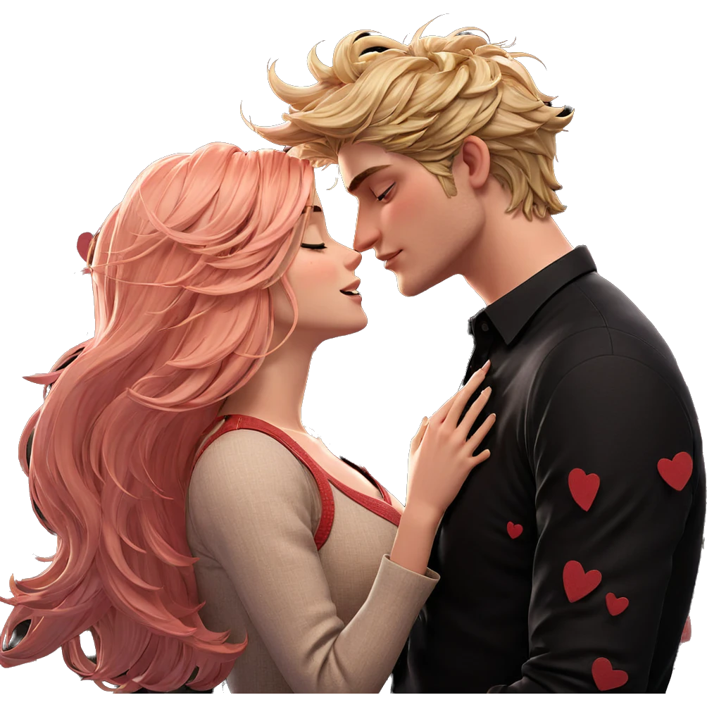 intimate moment between two lovers emoji