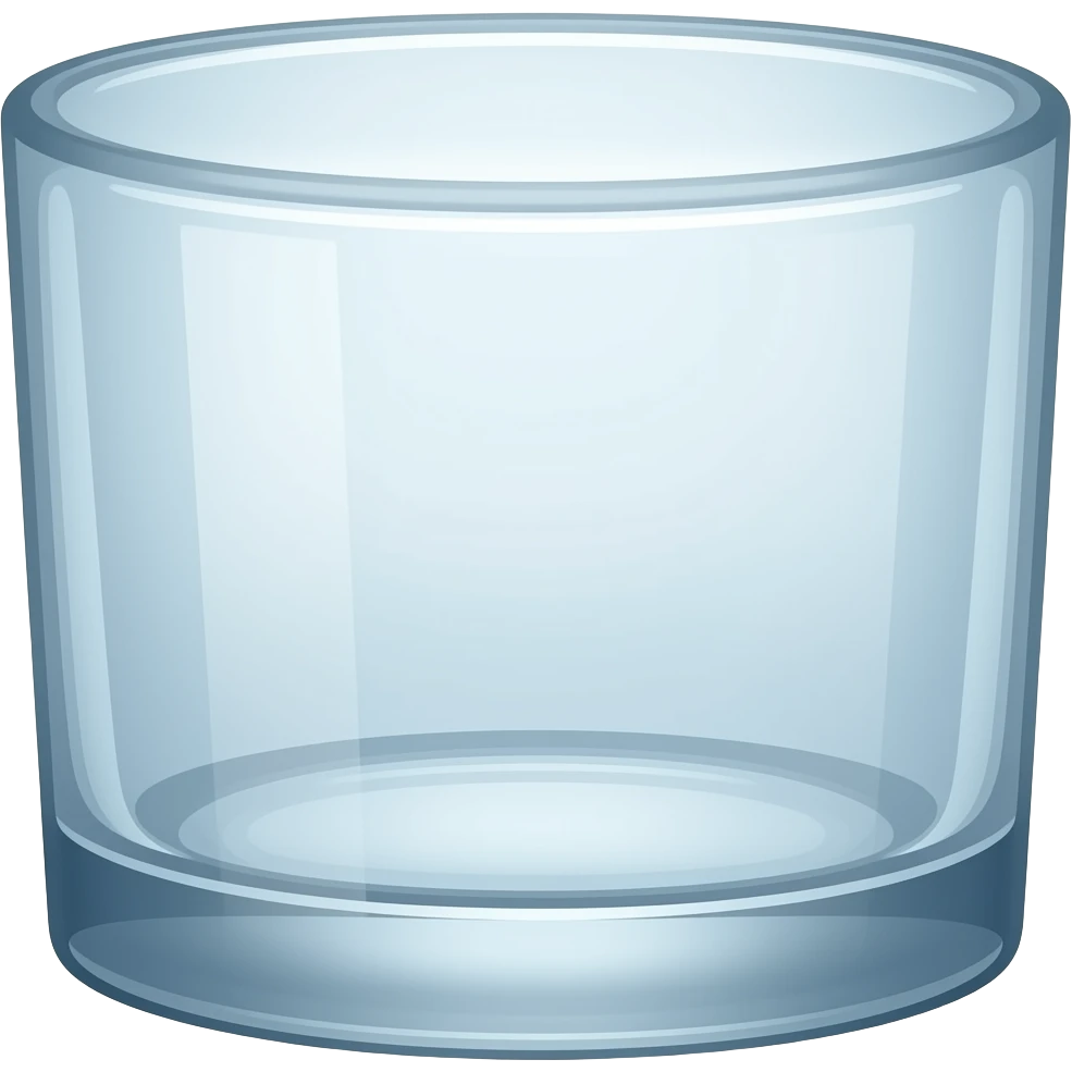 Empty Glas with Dutts emoji