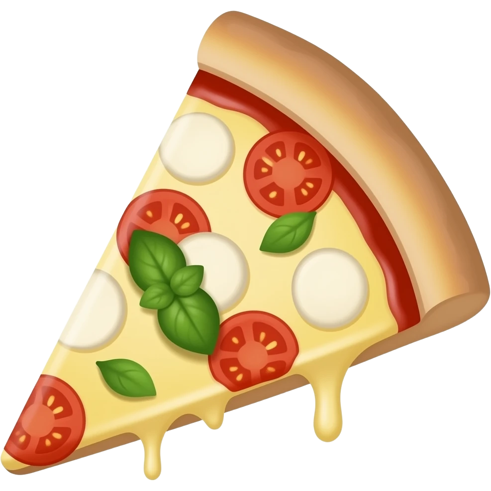 Napoli margherita pizza slice emoji