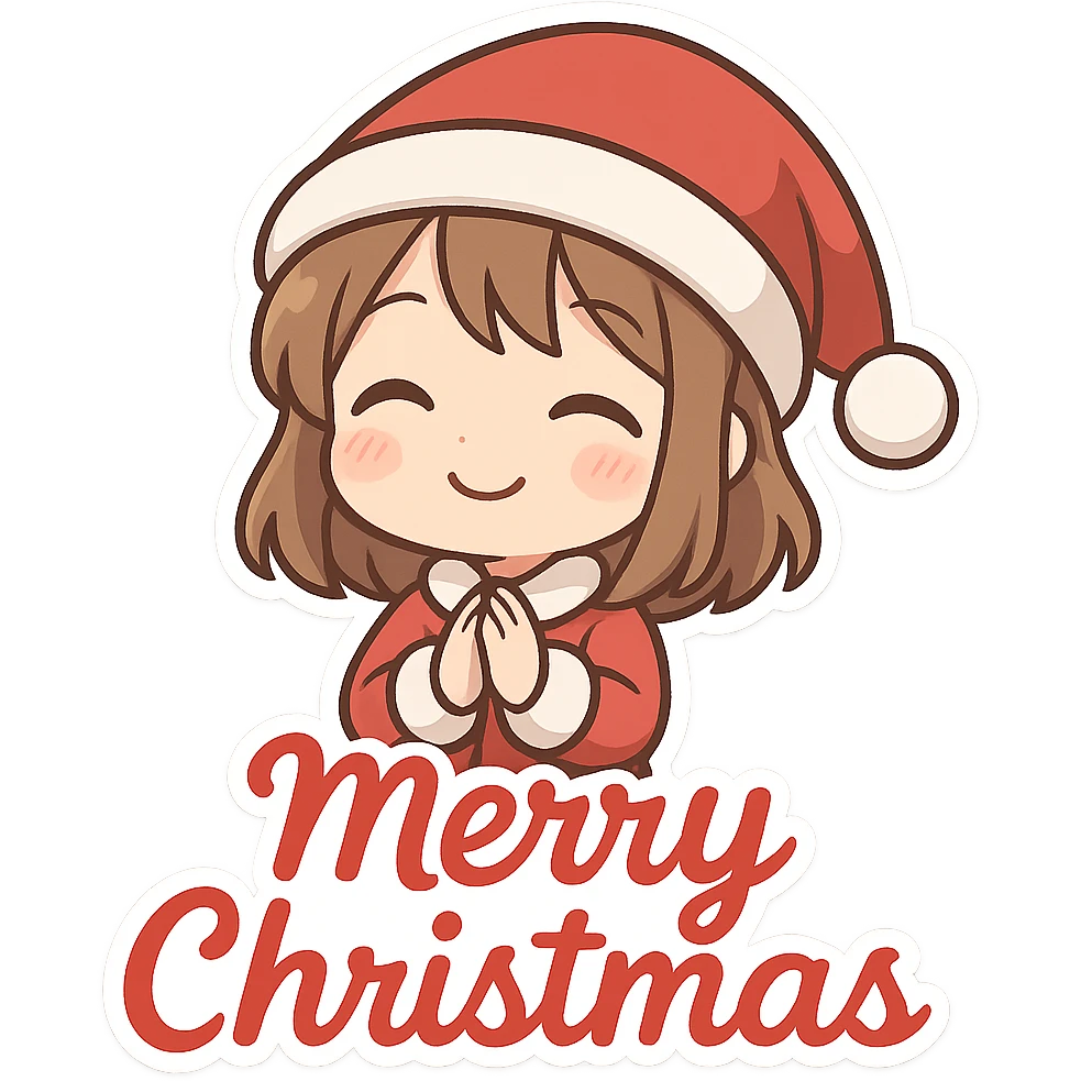 Merry christmas text, remove background emoji