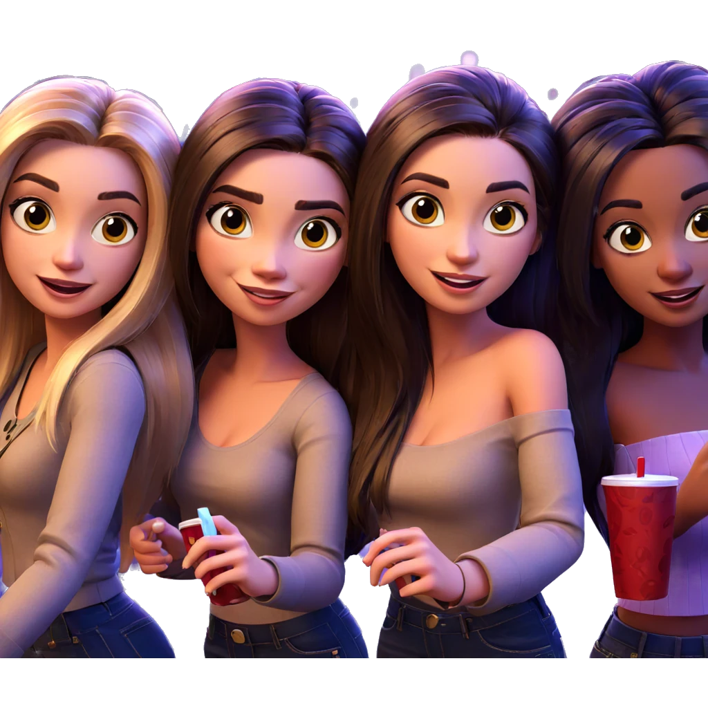 friends enjoying a night out emoji
