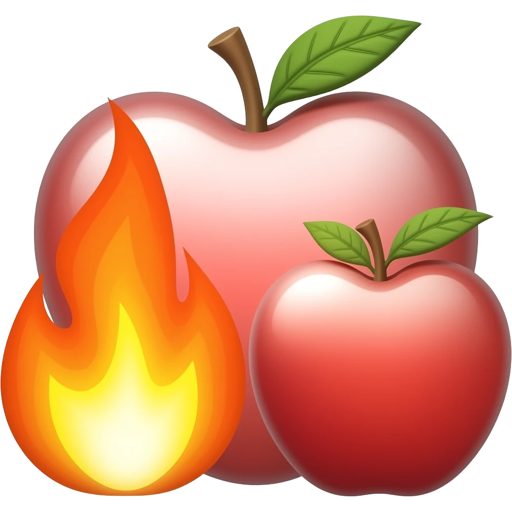 ❤️‍🔥🍎 emoji