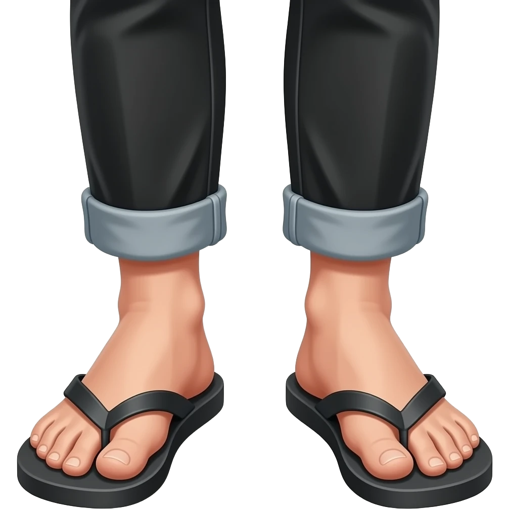 Elon musk feet in flip flops emoji