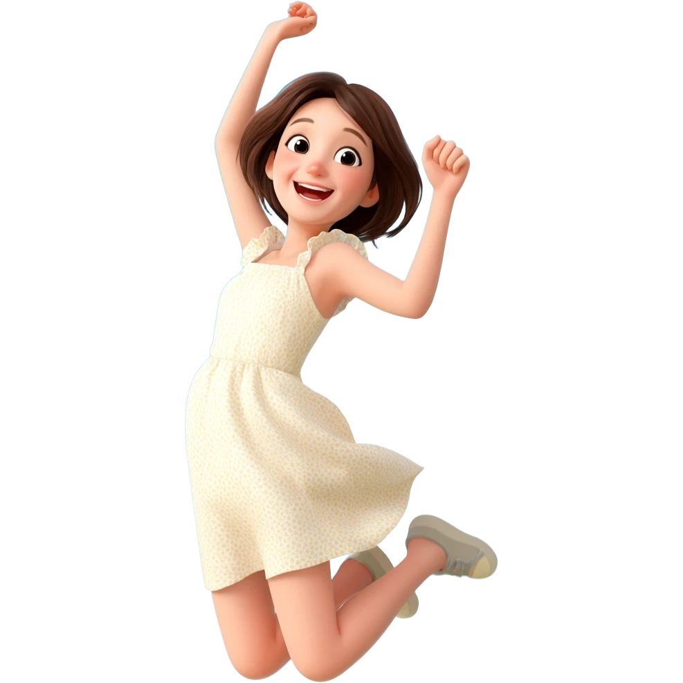 Jumping for Pure joy expression emoji