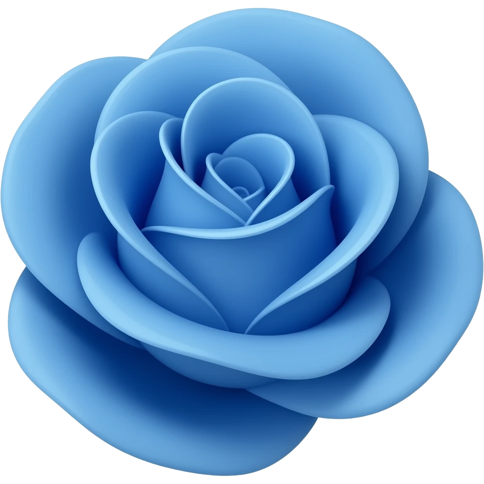 Blue rose emoji