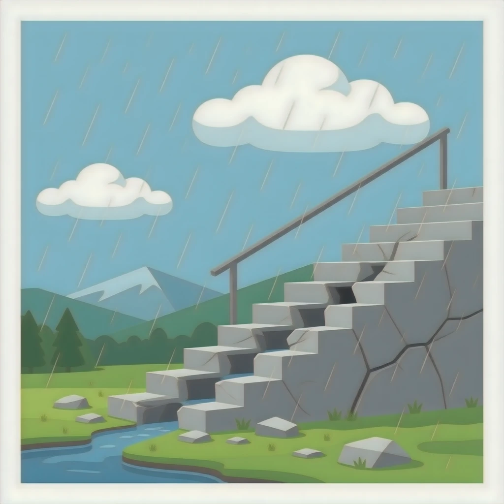 broken staircase emoji