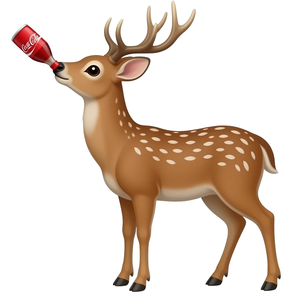 Cola deer emoji