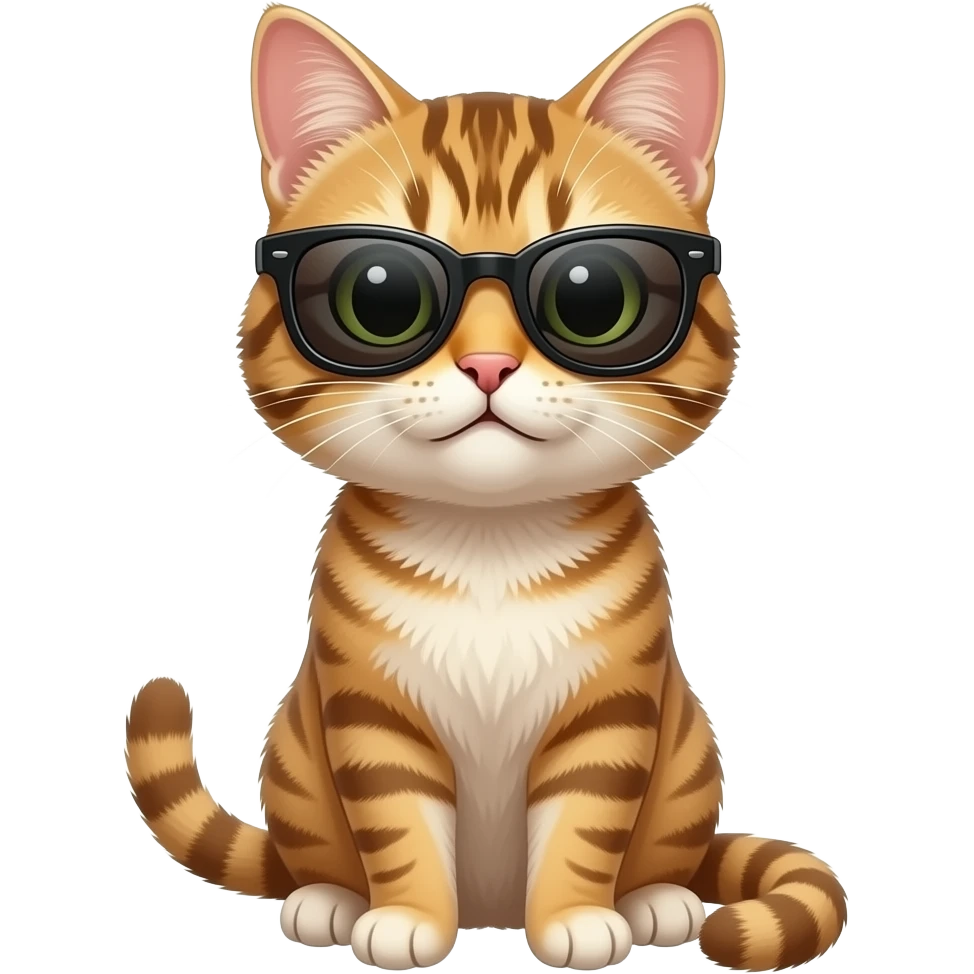 Cat wearing sunglasses emoji