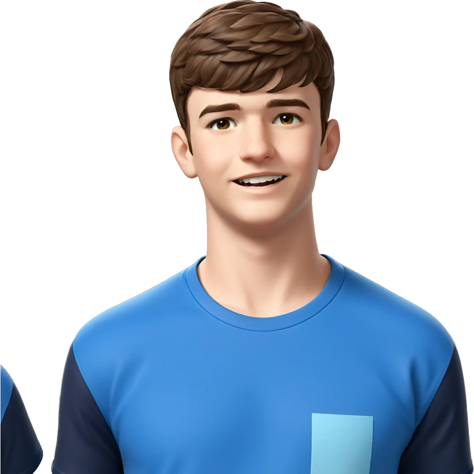 brown haired boy meme emoji