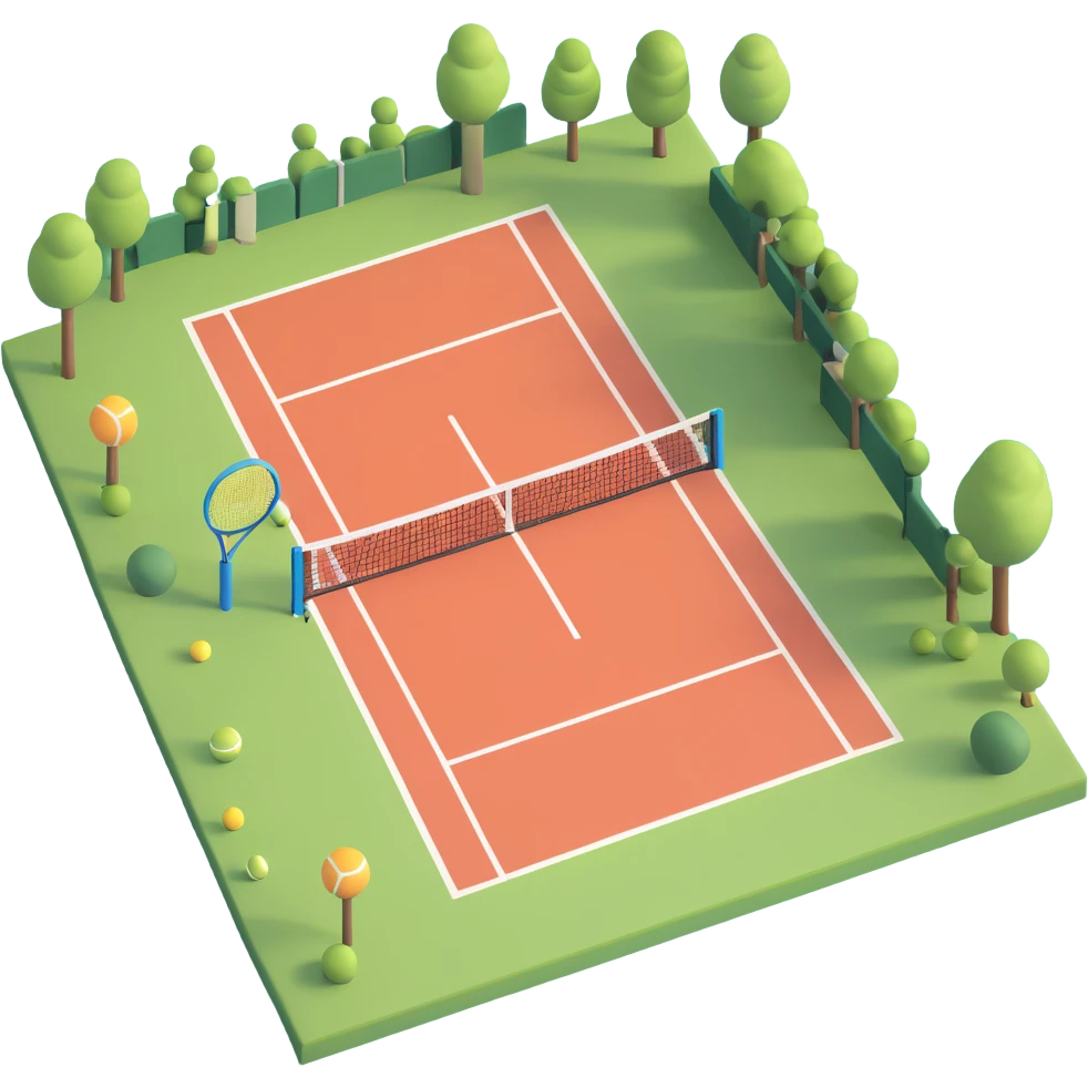 Tennis court emoji