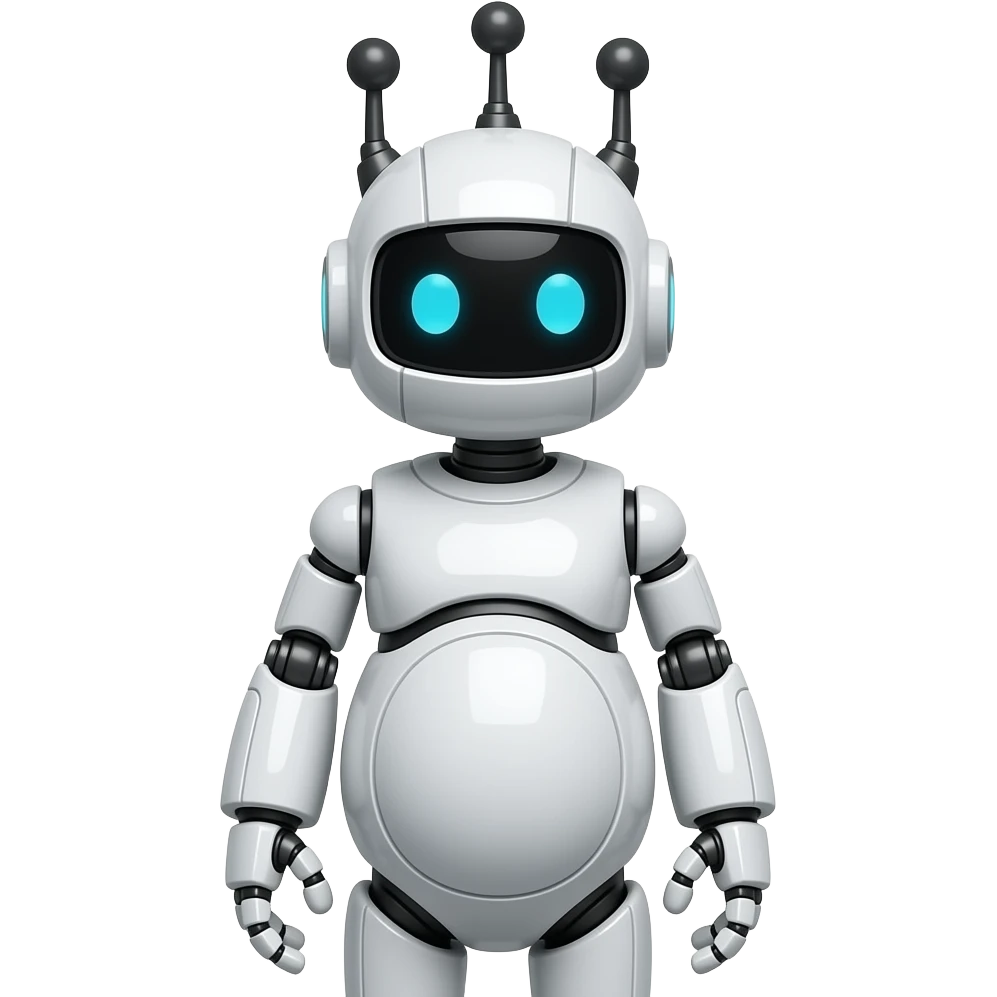 robô com três antenas na cabeça pregnant para colorir em preto e branco emoji