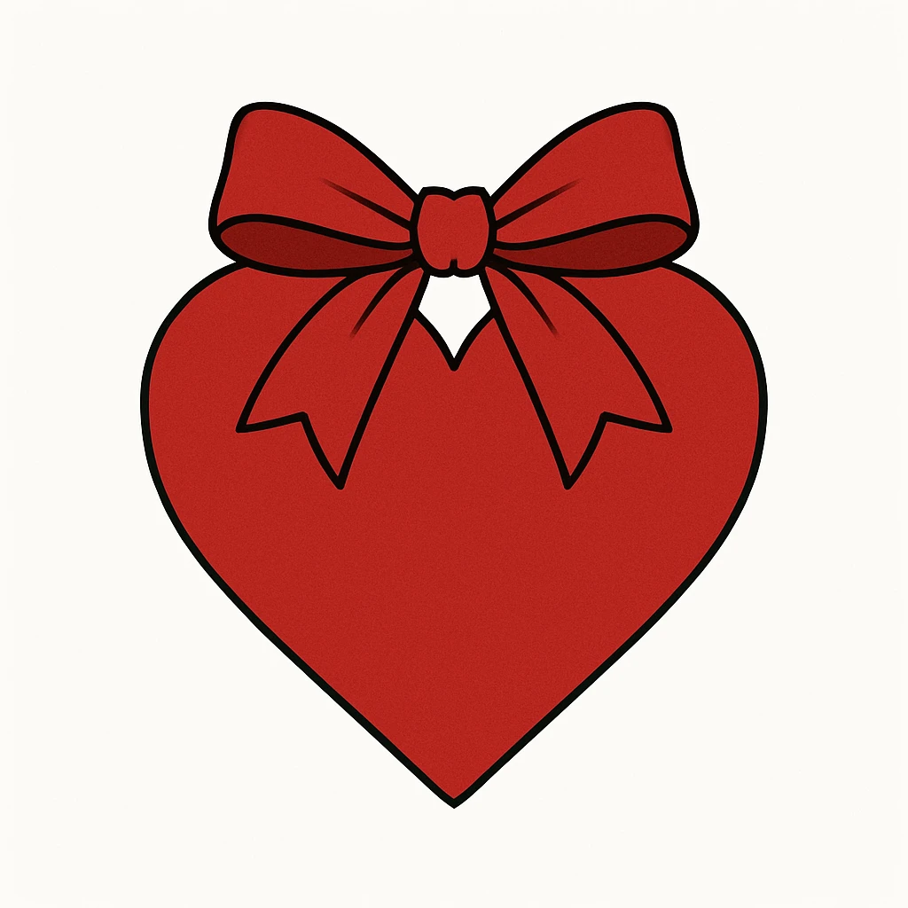 heart with a bow emoji