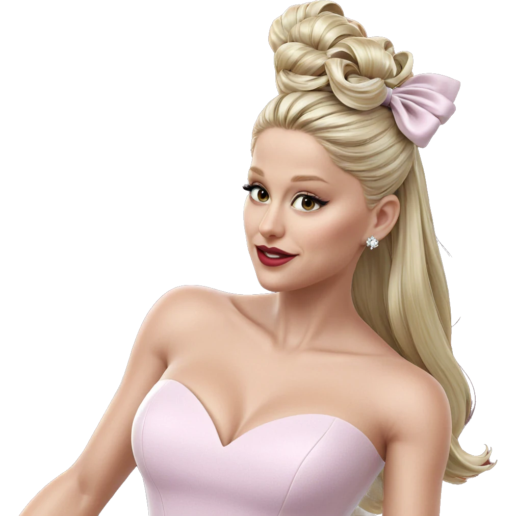 blonde girl in elegant dress emoji