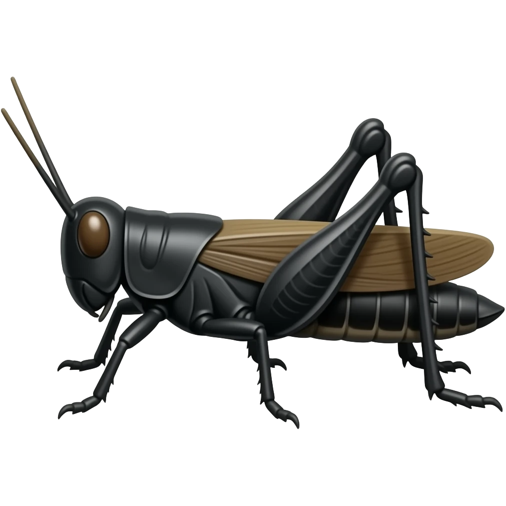 Black Grasshopper emoji
