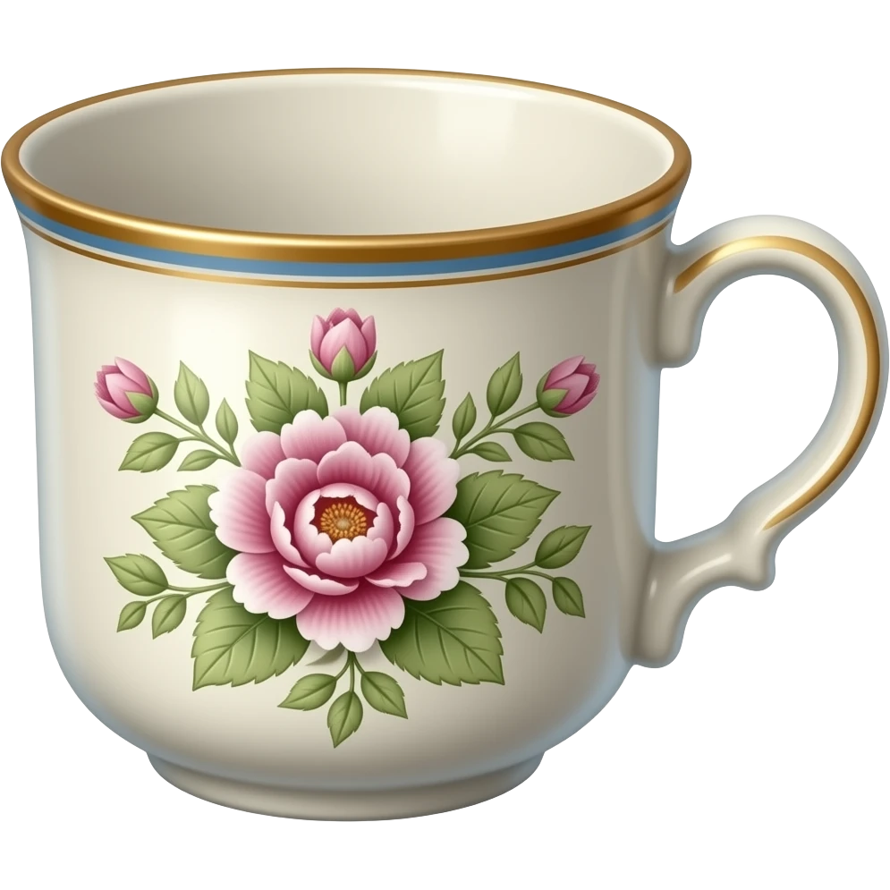 porcelain cup vintage emoji