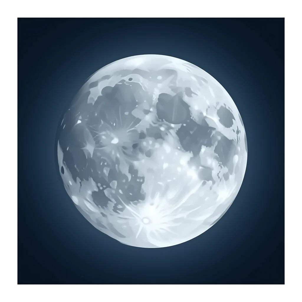 Waxing Gibbous moon emoji