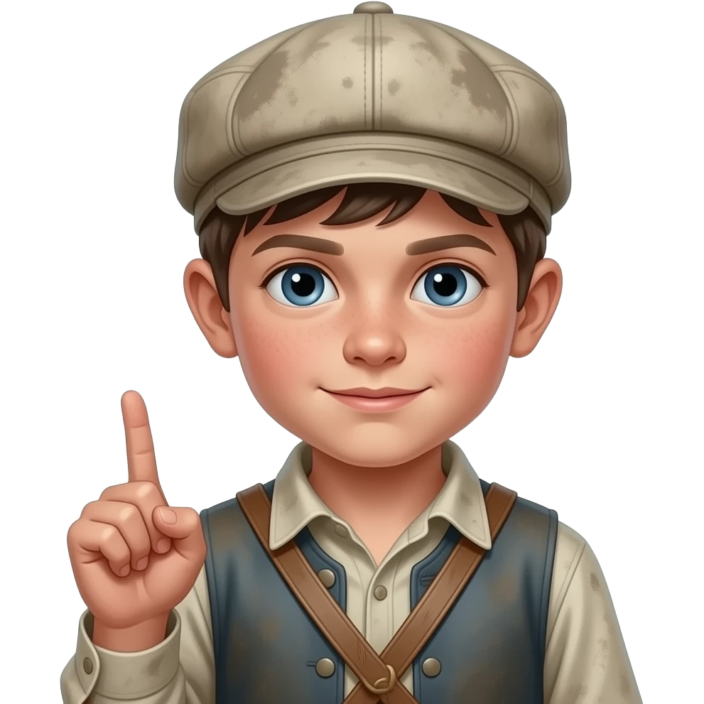 a small shepherd boy with sling in his hand emoji