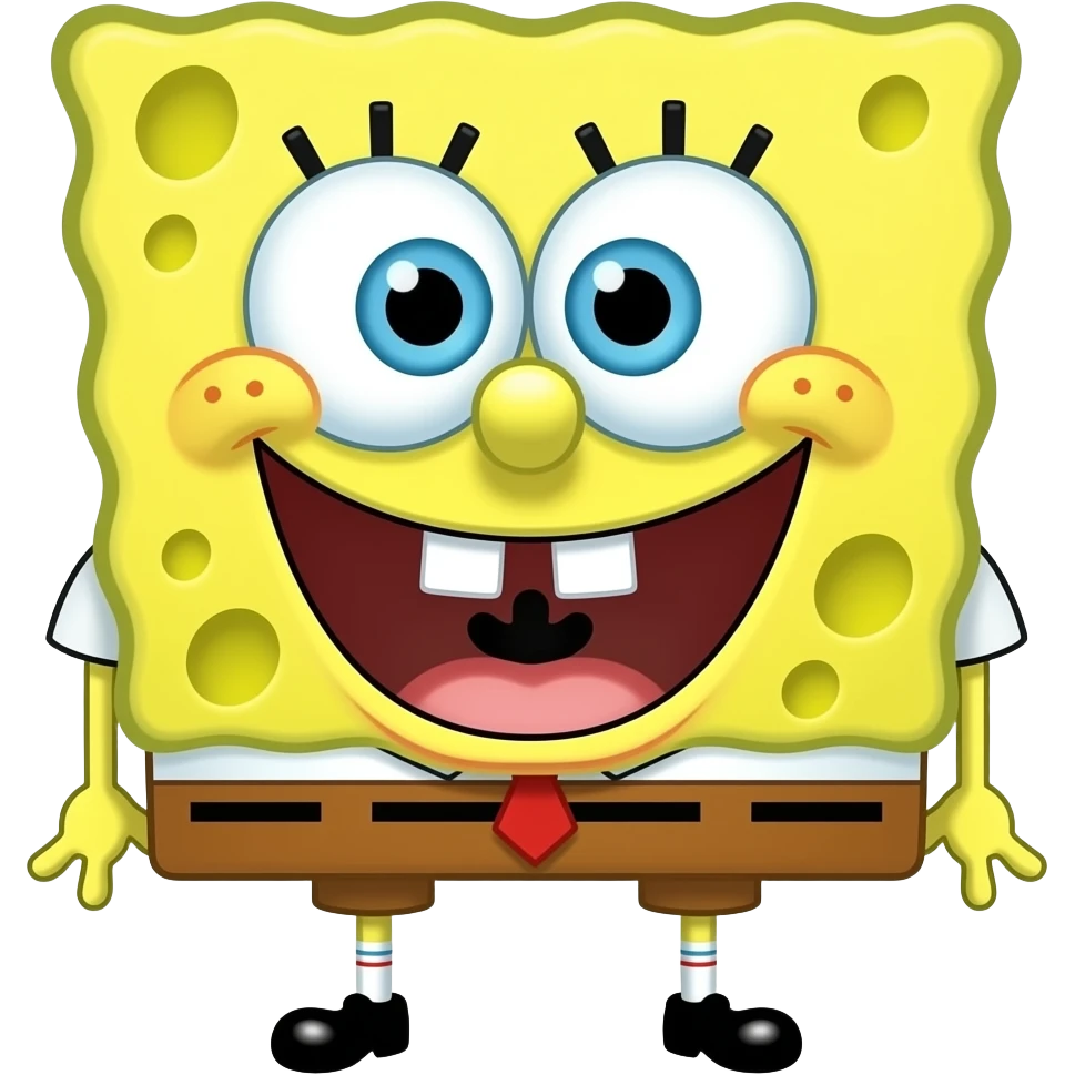 Bob l’éponge qui se retient de rire emoji
