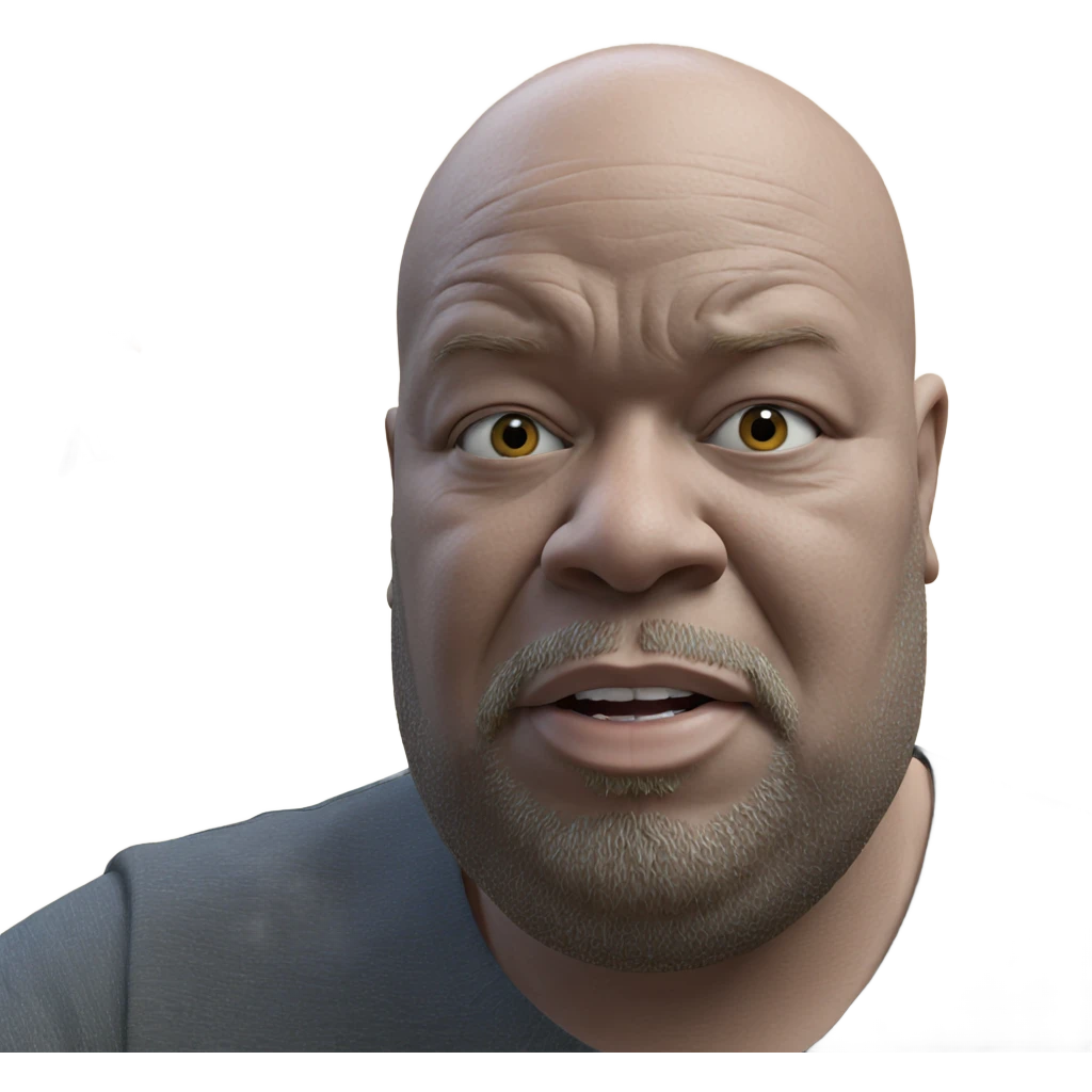 bald man with beard and bird emoji