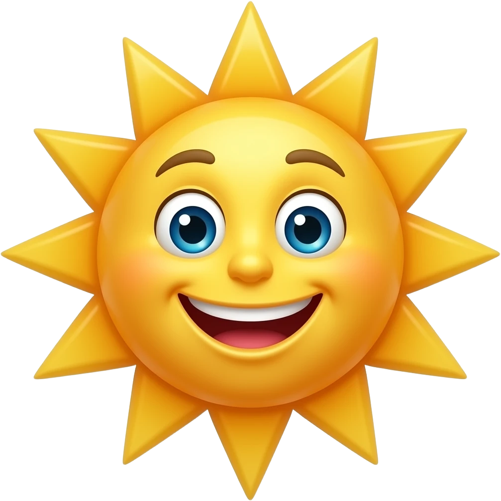 Happy like sun emoji