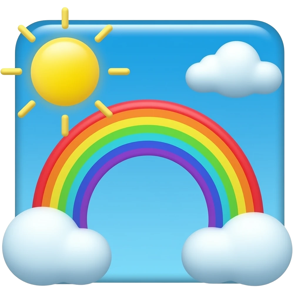 rainbow sunday emoji