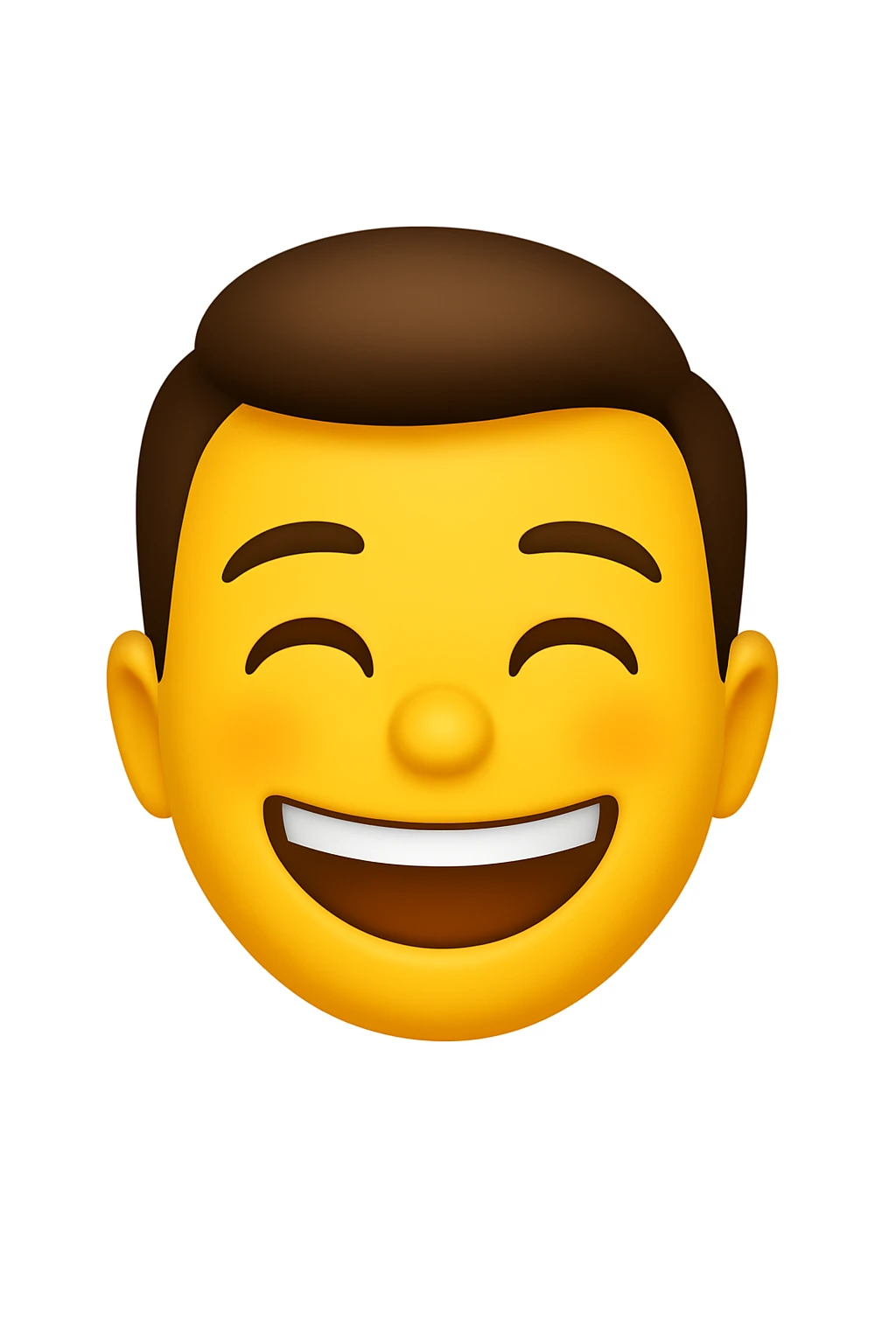 prendi spunto dalla foto Uomo che ride emoji stile iphone emoji