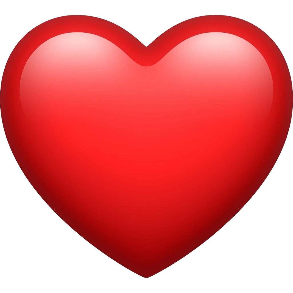 corazón rojo emoji