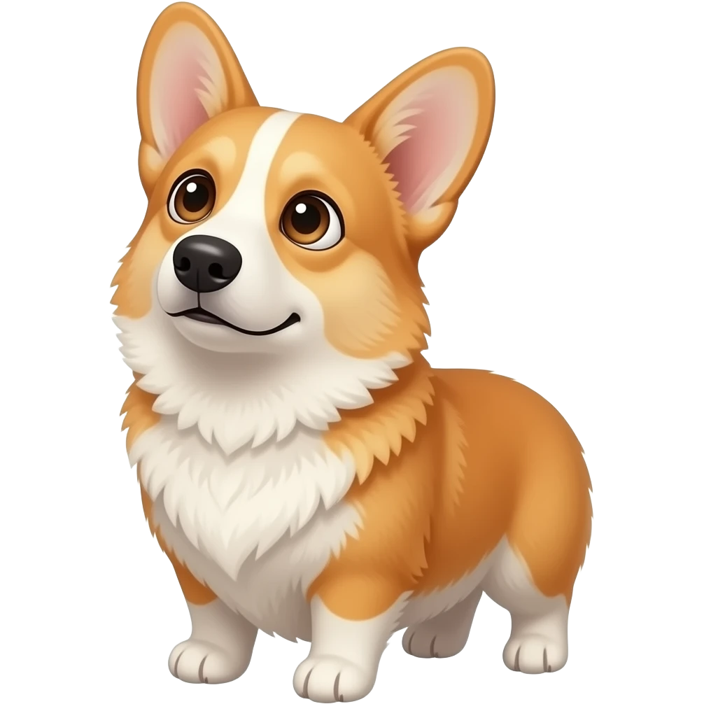corgi with a question emoji