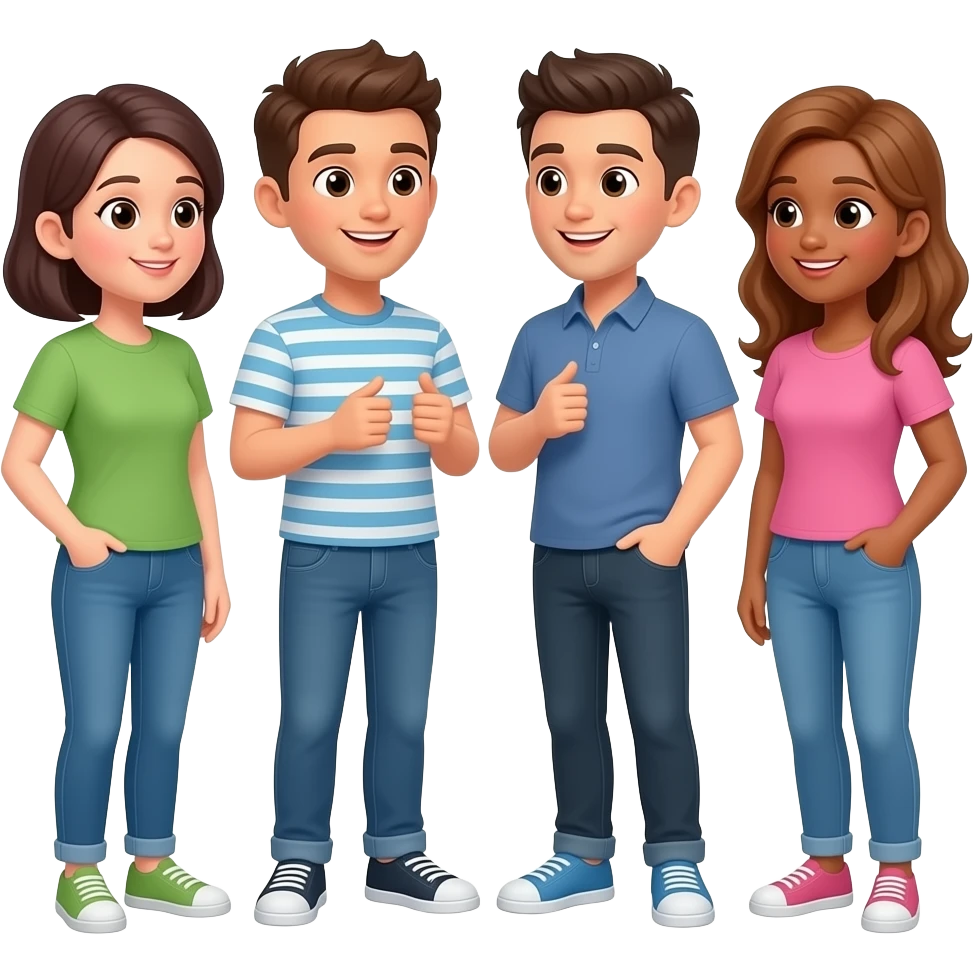 friends chatting emoji