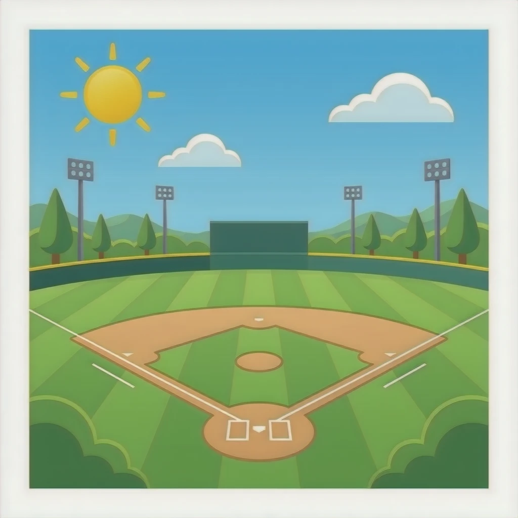 Home base baseball duamond emoji