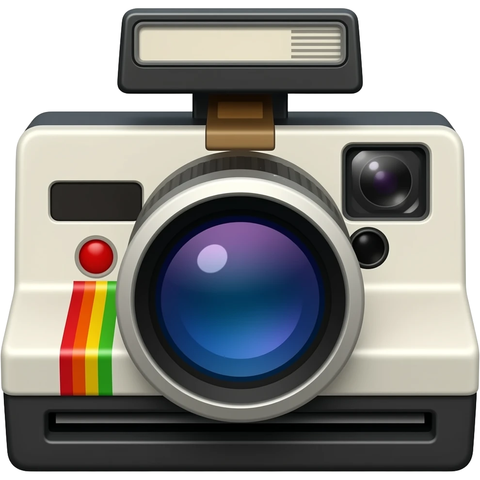 Polaroid camera emoji