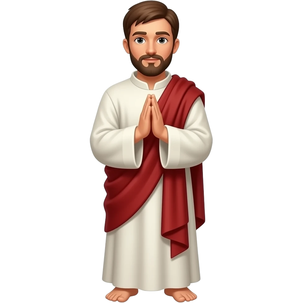 A Christian  praying emoji