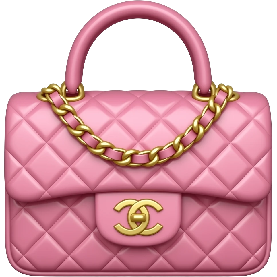 chanel pink bag emoji