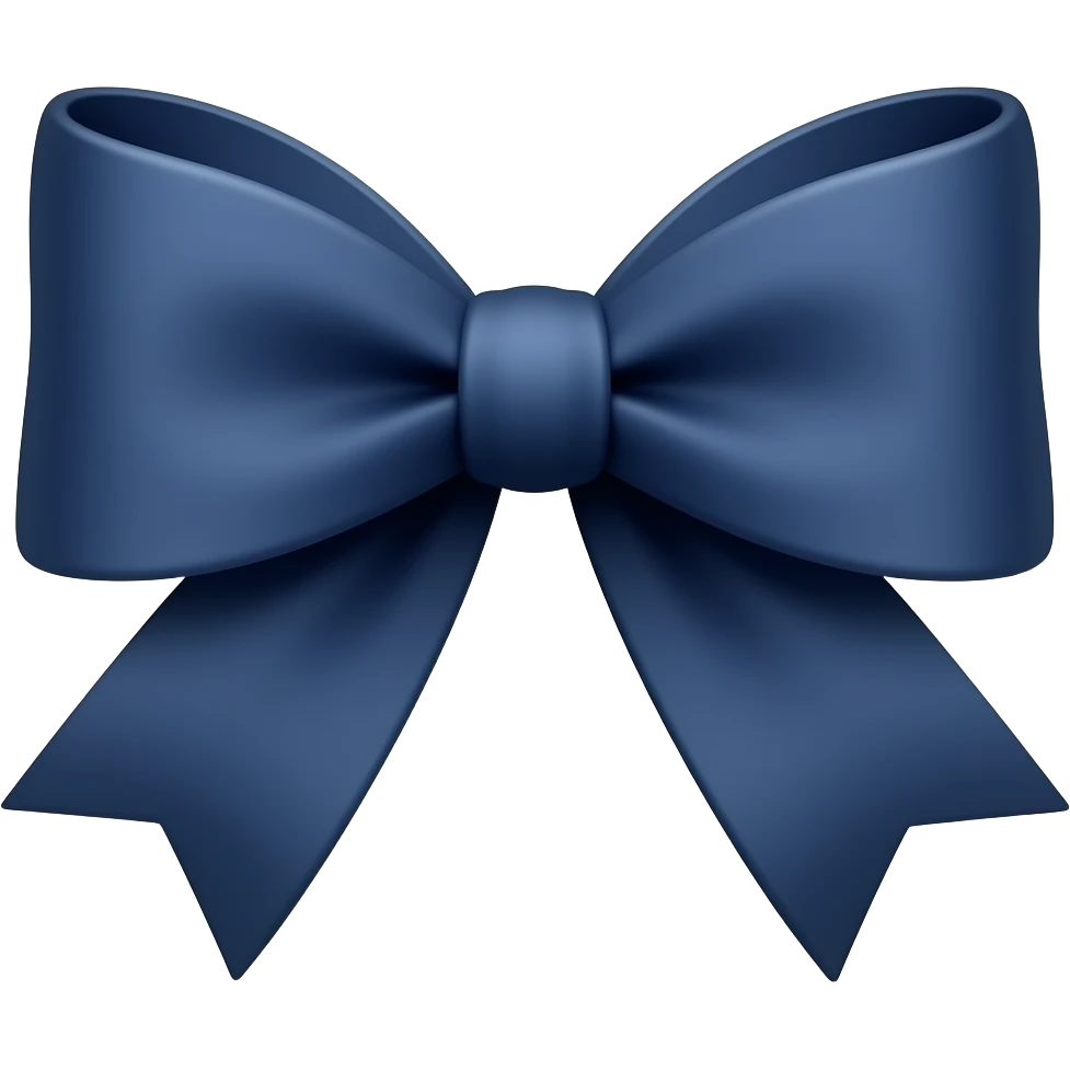Dark Blue bow emoji