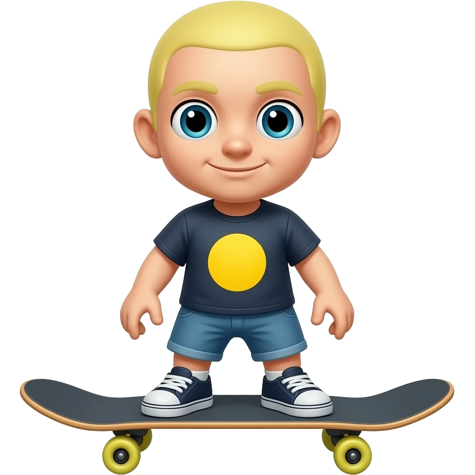 Yellow circle from bfdi skateboard emoji