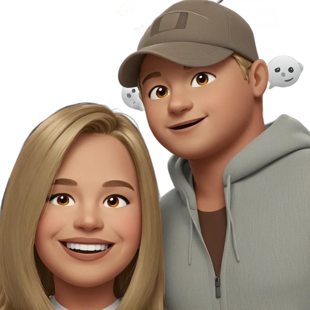 boy and girl smiling together emoji