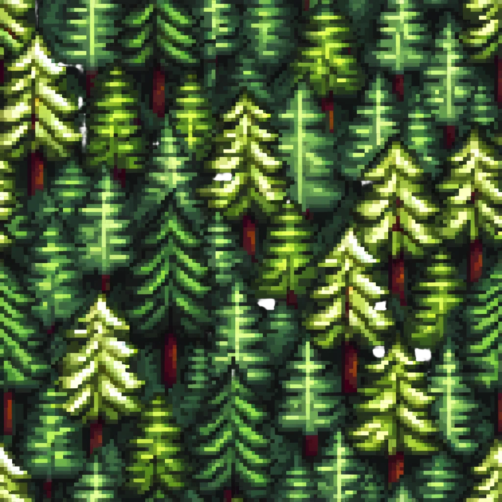 dense forest of spruce trees emoji
