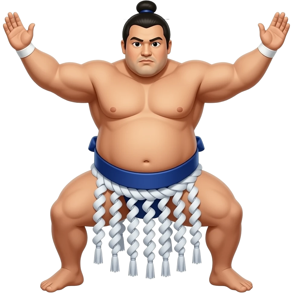 sumo wrestler rituals emoji