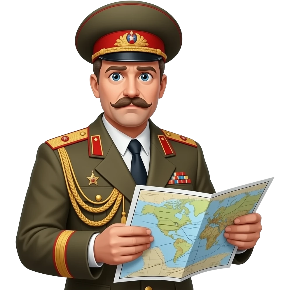 picture of a military commander named joseph from the soviet union who stalled emoji