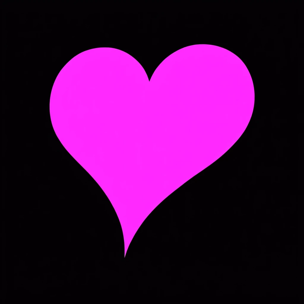goth pink heart, remove background emoji