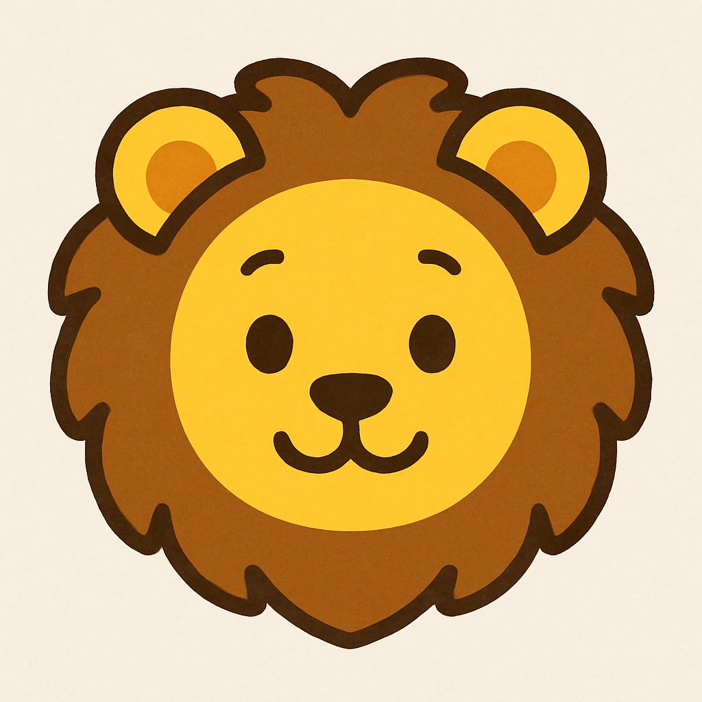 yellow lion face emoji emoji