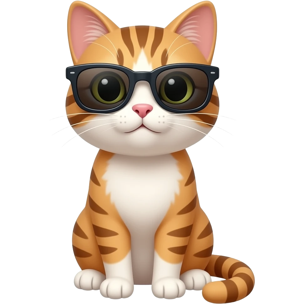 Cat wearing sunglasses emoji