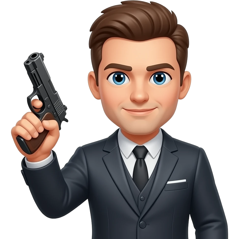 can you have him hold a gun emoji