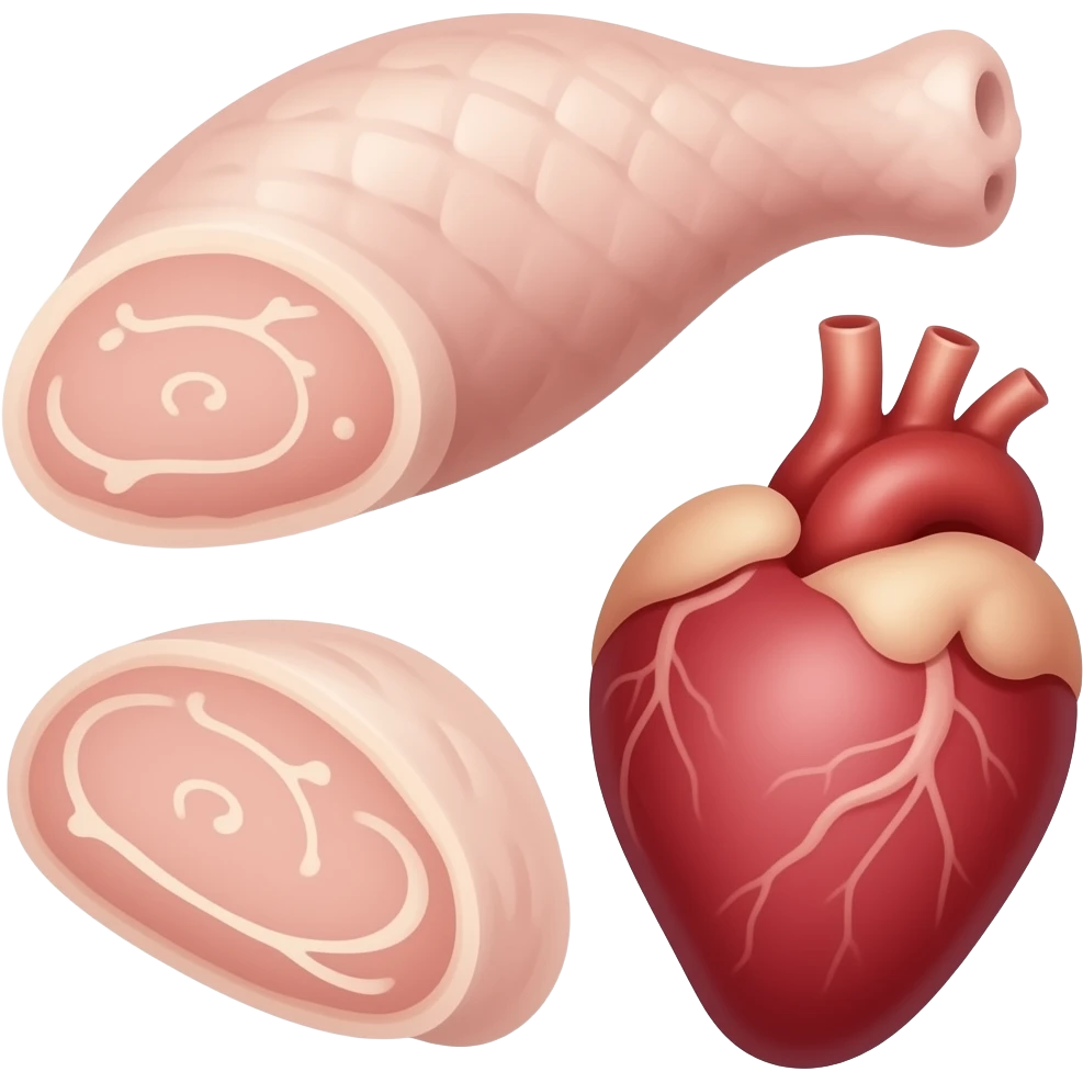 mollejas y corazones de pollo emoji