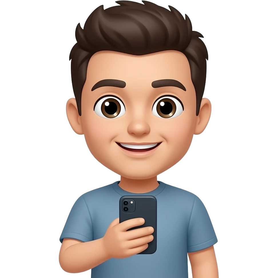 Crea un emoji de una persona viendo el teléfono emoji