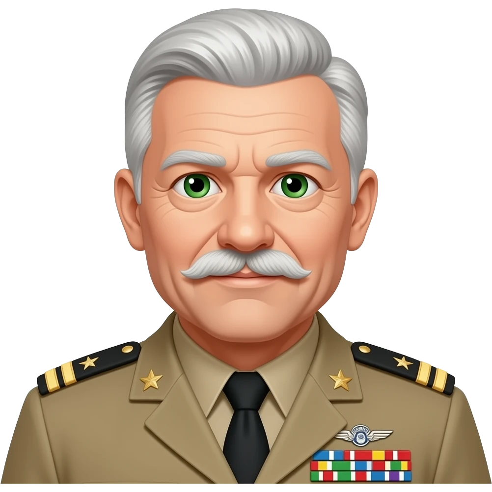 LCDR OLD MAN NO MUSTACHE green eyes emoji