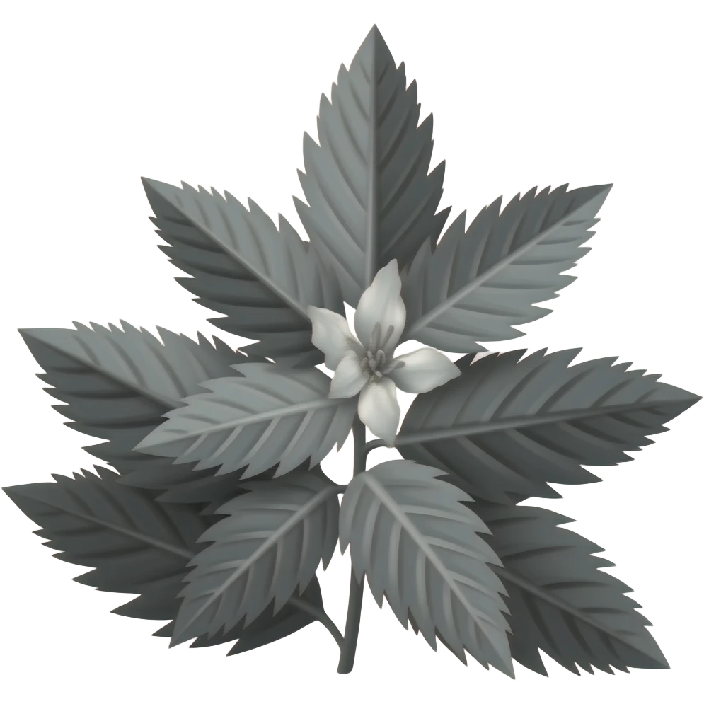 Black plant emoji